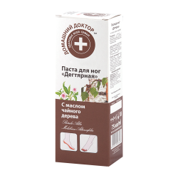 Паста для ног Дегтярная "Домашний доктор" с маслом чайного д