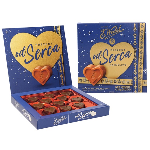 "OD SERCA" Melkchocoladepralines met een tweelaagse karamel 