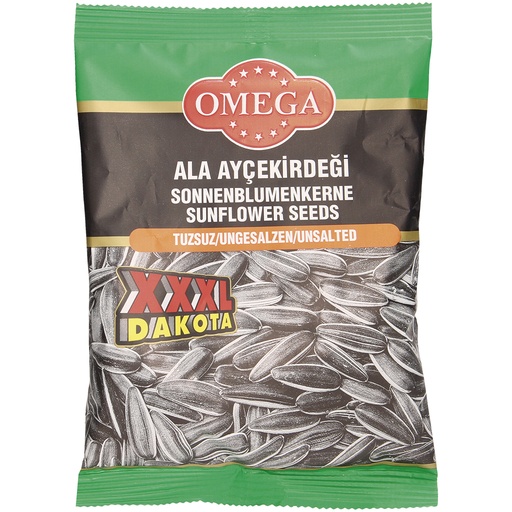 "Omega" zonnebloempitten in schil, ongezoutend