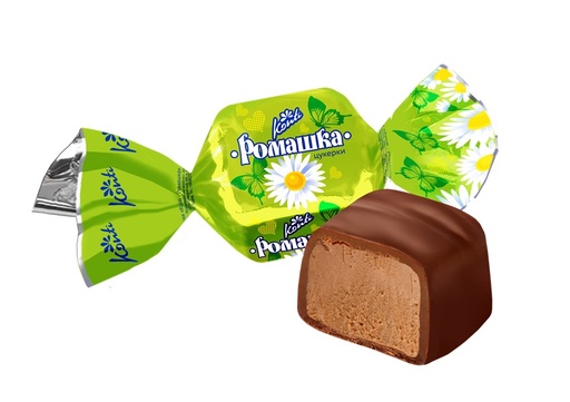 "KONTI" Confiserie "Konti-Romashka" in kakao-houdende vetgla