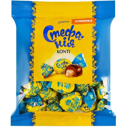 "KONTI" Конфеты "Konti Стефания" со сливочной начинкой в гла