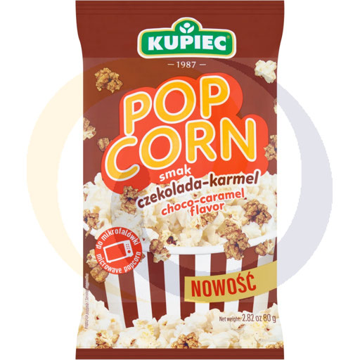 Chocolade-karamel popcorn 80g/25stuks Kupiec