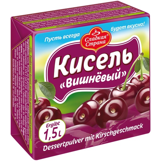 "SLADKAYA STRANA" Dessertpoeder met kersensmaak "Kissel-Kers"