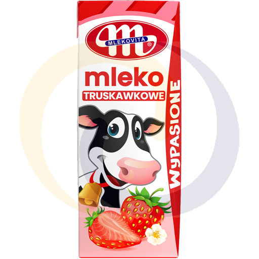 Млековита Випасионное Молоко со Вкусом Клубники 0,2л