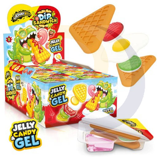 Johny Bee dip sandwich jelly snoepjes 40g/18st Mada Sweet