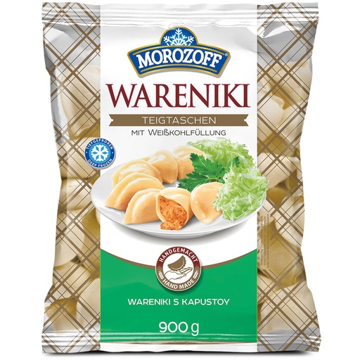 "MOROZOFF" deegrolletjes "Wareniki" met wittekoolvulling