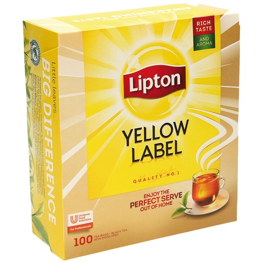 Zwarte thee "Yellow Label" 100 st.