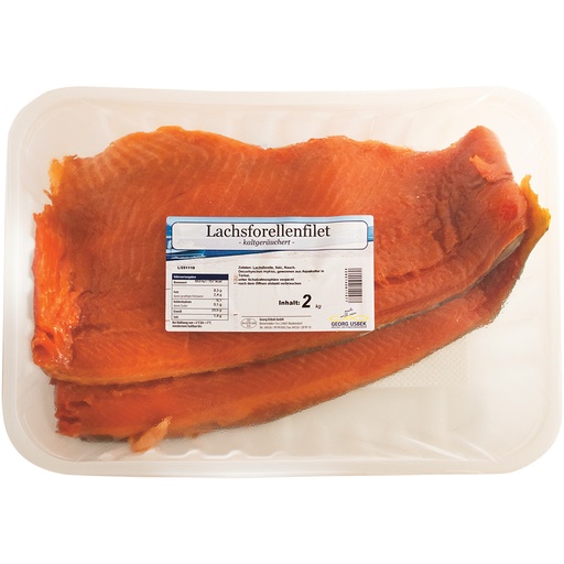 Koudgerookte zalmforelfilet