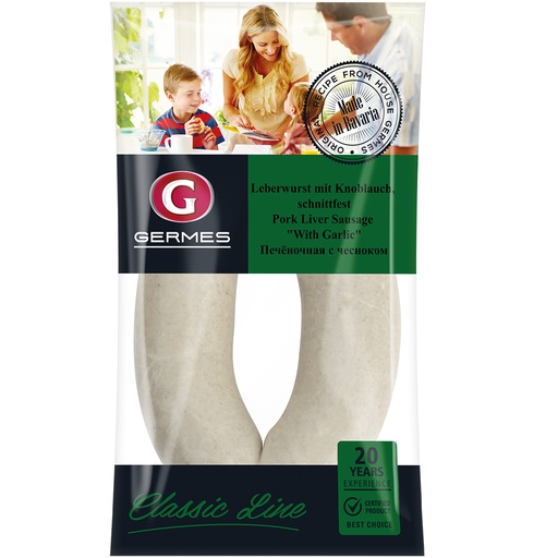 Ливерная колбаса "Печёночная с чесноком"