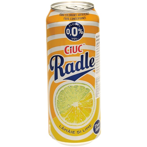 Alcoholvrije biermixdrank van frisdrank met citroensmaak en 