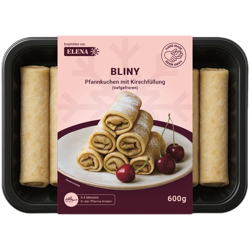 Bliny – Pannenkoeken gevuld met kersen