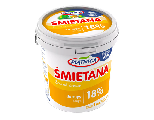 Piątnica HORECA zuur room 18% 1 kg
