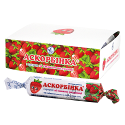 Aardbei-ascorbinezuur tabletten 25 mg