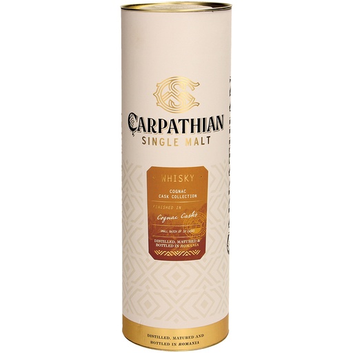 Carpathian Single Malt Whisky - Cognac-vat-collectie, 40% vo