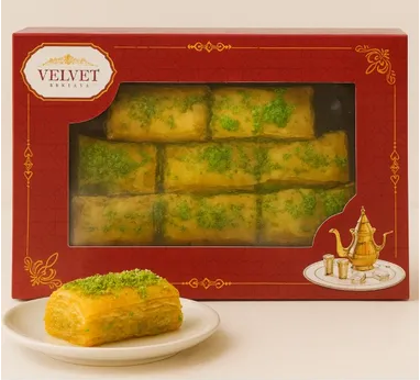 Velvet baklava met notenvulling 250g