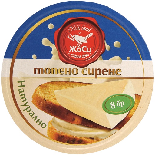 Плавленый сыр в форме спреда, 48% жира в сухом веществе.