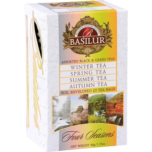 Theemix "Four Seasons" van 4 soorten gearomatiseerde Ceylon 