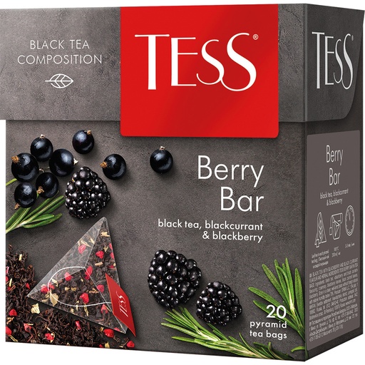 Zwarte thee 'Tess Berry Bar'