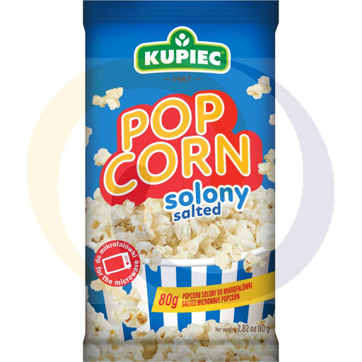 Zoute popcorn 80g/25 stuks Kupiec