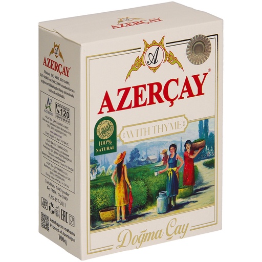 Азерчай черный чай с чабрецом