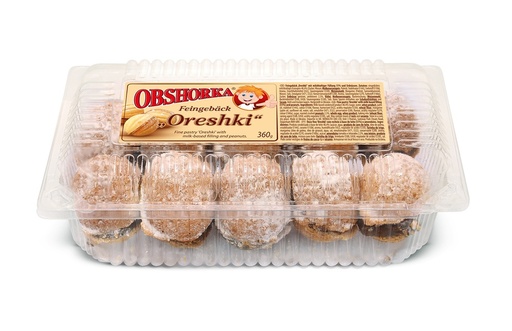 "OBSHORKA" Fijngebak "Oreshki" met melkachtige vulling 51% e