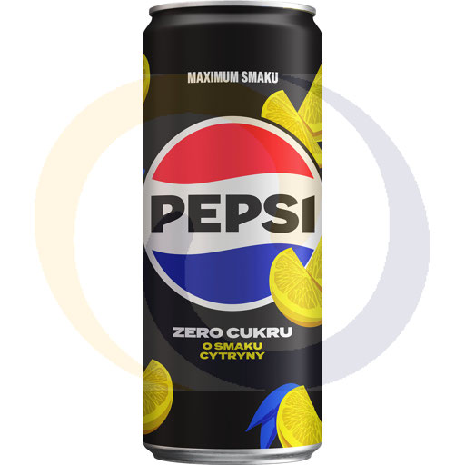 Pepsi Zero Citroen koolzuurhoudende drank, blik 0,33l/24 st.
