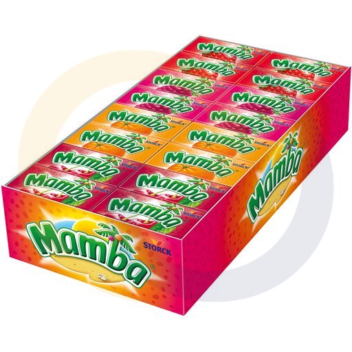 Мармеладки со вкусом малины Mamba 26,5 г (6 штук)
