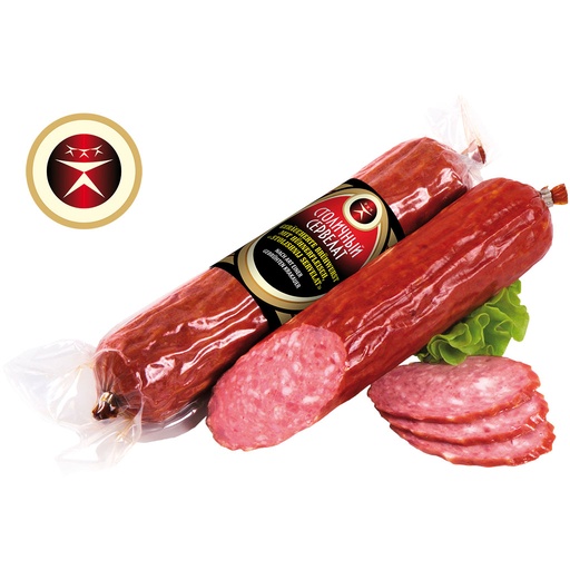 Копченая колбаса "Столичный сервелат"