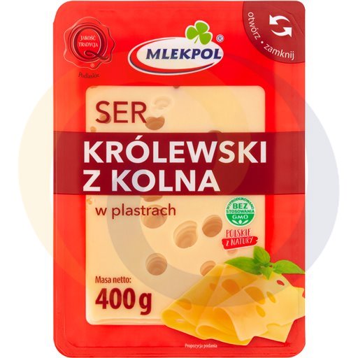 Mlekpol Gesneden Królewski uit Kolna Kaas 400 g