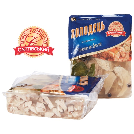 Gelatine, Oekraïense stijl, van varkensvlees, verfijnd met vleesaroma.