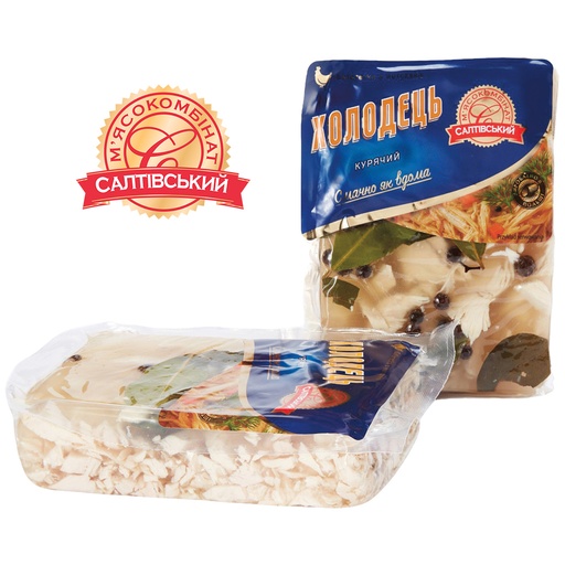 Холодец по-украински, с филе куриной грудки, со вкусом свинины и говядины.