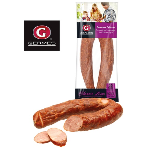 Gerookte braadworst naar Krakause stijl "Domaschna Rublena"