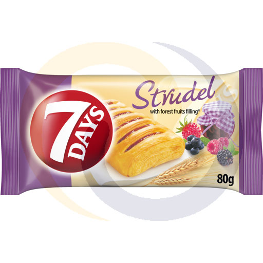 Bosvruchten strudelcake 80g/20stuks Mondelez