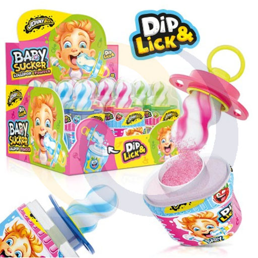 Johny Bee baby zuurstok 32g/12st Mada Sweet
