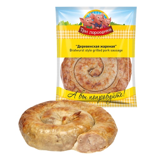 Колбаса "Деревенская жареная", горячего копчения