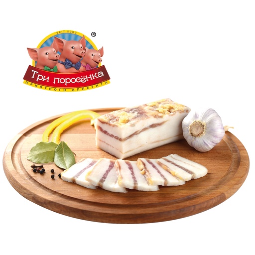 Сало с чесноком