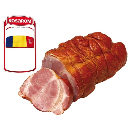Свиная шея, вареная и копченая, со свиным коллагеном и мясны