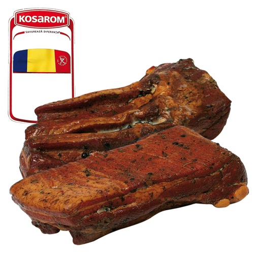 "Piept de porc afumat" - Свиное брюшко, вареное, копченое и