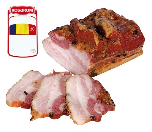 "Piept de porc acasa" - varkensbuik, gekookt, gezouten