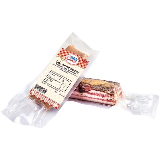 Varkensbuikspek, nat rauw gezouten "Salo po-domaschnemu"