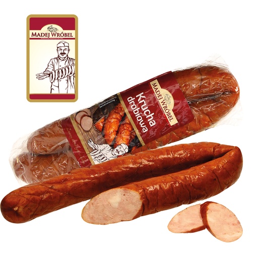 Vogelbouillonworst, middelgroot, verfijnd met rokeraroma, be