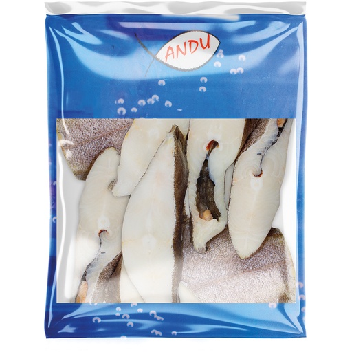 Zwarte heilbotfilets, diepgevroren