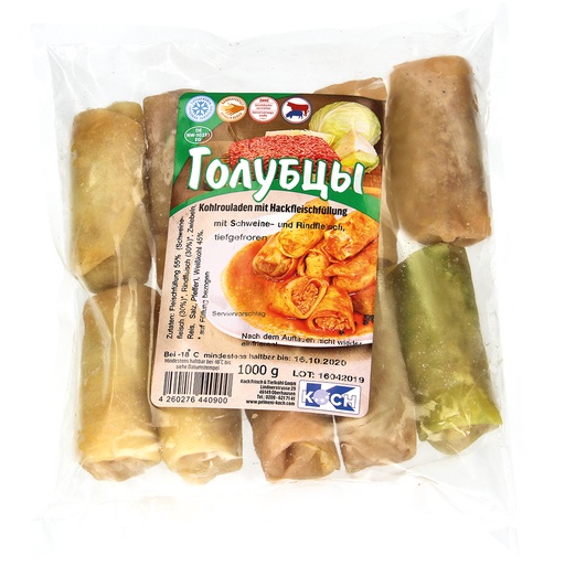 Koolrolletjes met varkens-rundvlees-rijs vulling, "diepgevro