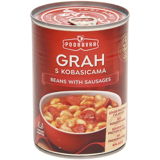 Фасолевый суп с колбасой