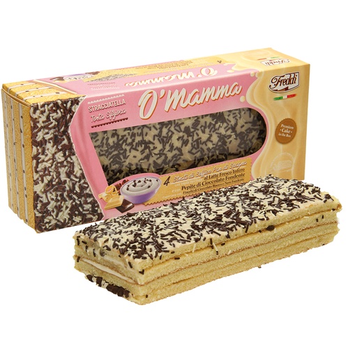 Бисквитный торт "O'Mamma - Stracciatella" с кремовой начинко
