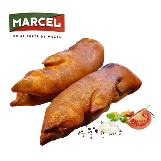 Varkenspoot, gezouten en heet gerookt