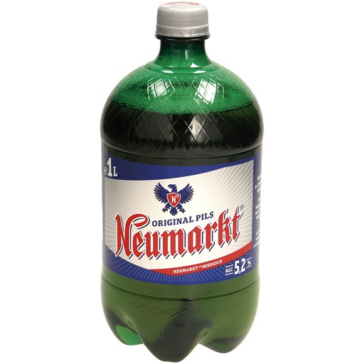 Bier "Neumarkt". Gepasteuriseerd, 5,2% vol.