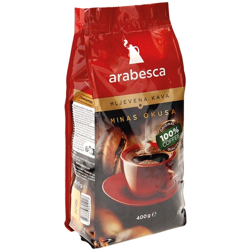 Gemalen koffie. 60% Arabica en 40% Robusta.