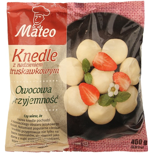 Клецки из картофельных хлопьев и крахмала с начинкой из клуб