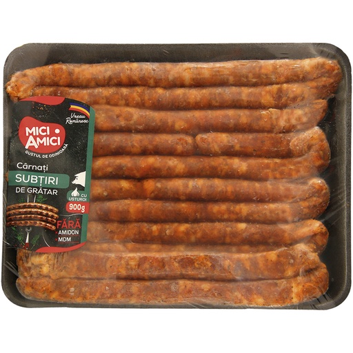 Grove varkensgrillworsten "Carnati subtiri de gratar", met t